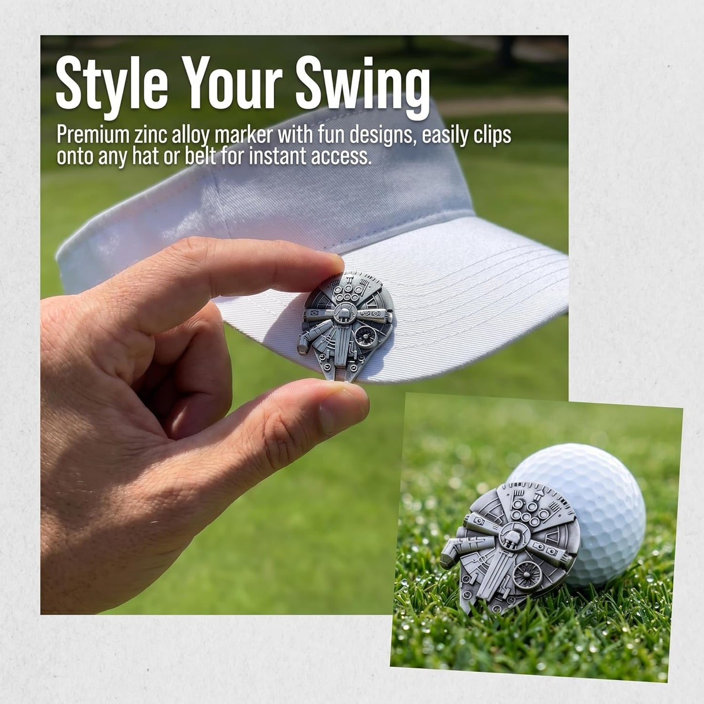 Golf Ball Marker Hat Clip, Golf Accessories for Men, Golf Ball Stamp, Funny Golf Gifts, Golf Gadgets